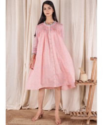Light pink short flared dress
